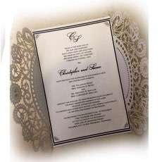 Laser Wedding Invitation Card Reflective Paper Marriage Invitation